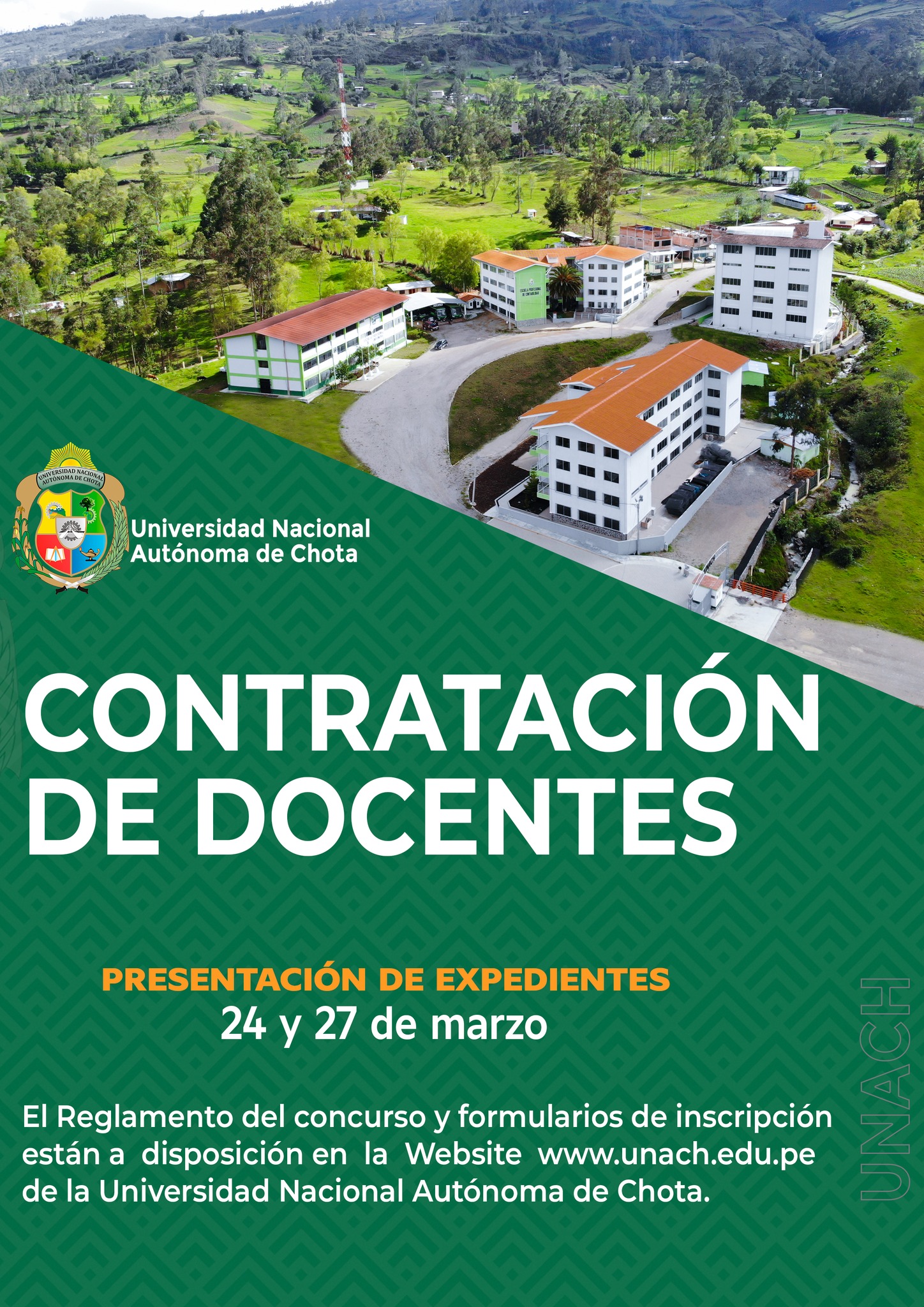 UNACH, CONVOCA A CONCURSO LA CONTRATACIÓN DOCENTE PARA LAS 5 ESCUELAS PROFESIONALES