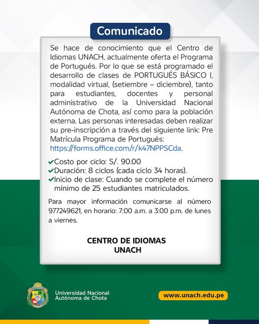 PORTUGUÉS BÁSICO I
