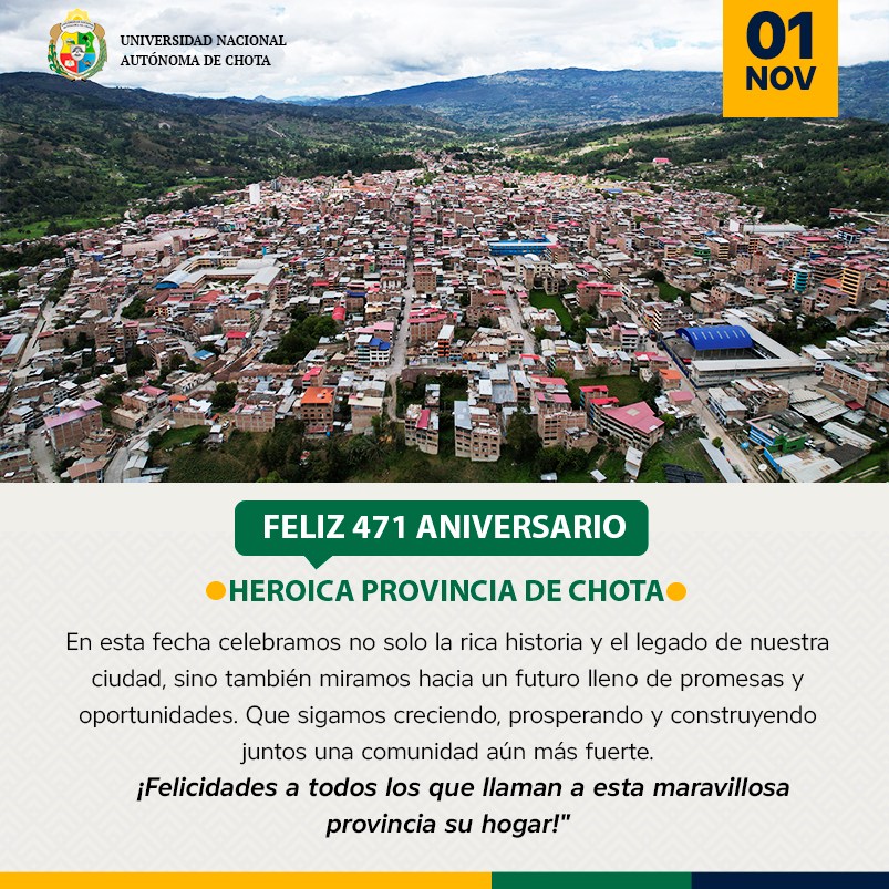 Feliz 471 aniversario Chota 